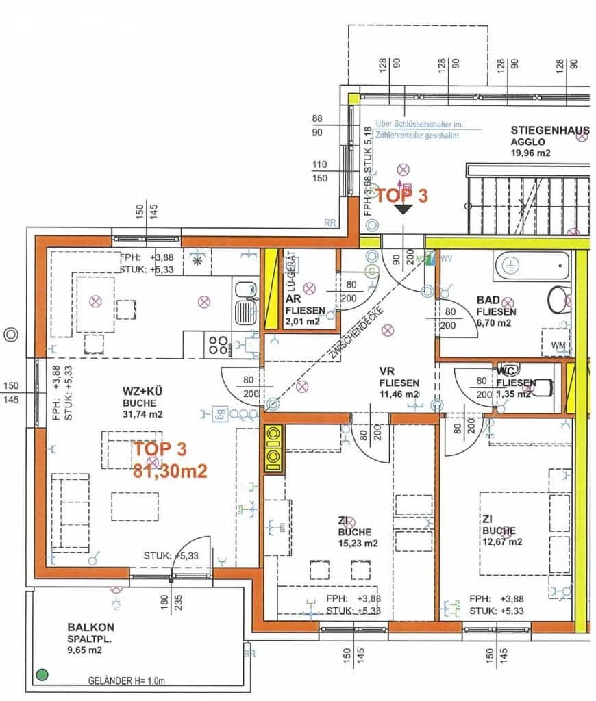 3-Zimmer-Wohnung mieten in Melk – 81,16 m², € 715 – Bild 11 von 11