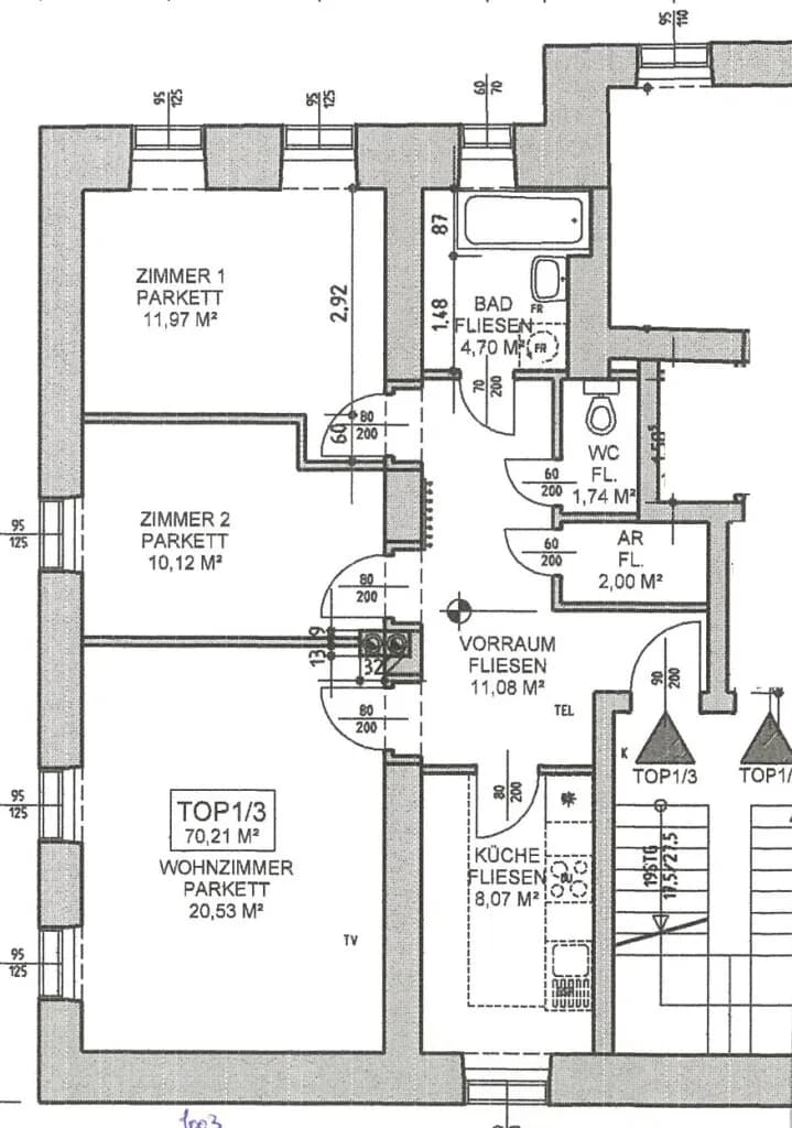 3-Zimmer-Wohnung mieten in Scheibbs – 70,21 m², € 605 – Bild 8 von 8