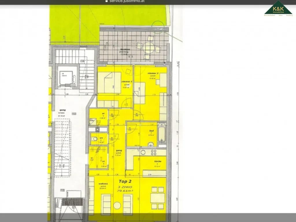 3-Zimmer-Wohnung mieten in Mödling – 79,61 m², € 1.488 – Bild 27 von 27