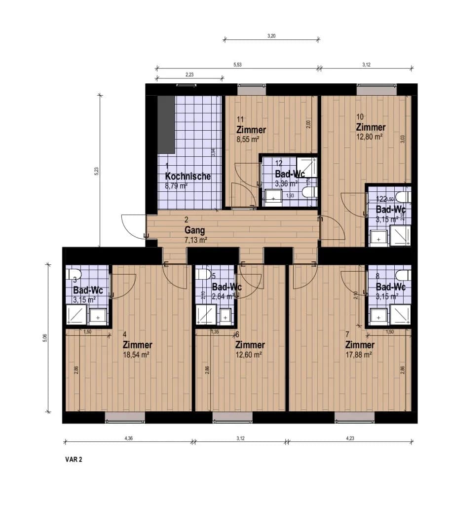 Wohnung mieten in Wien – 21,95 m², € 579 – Bild 7 von 7