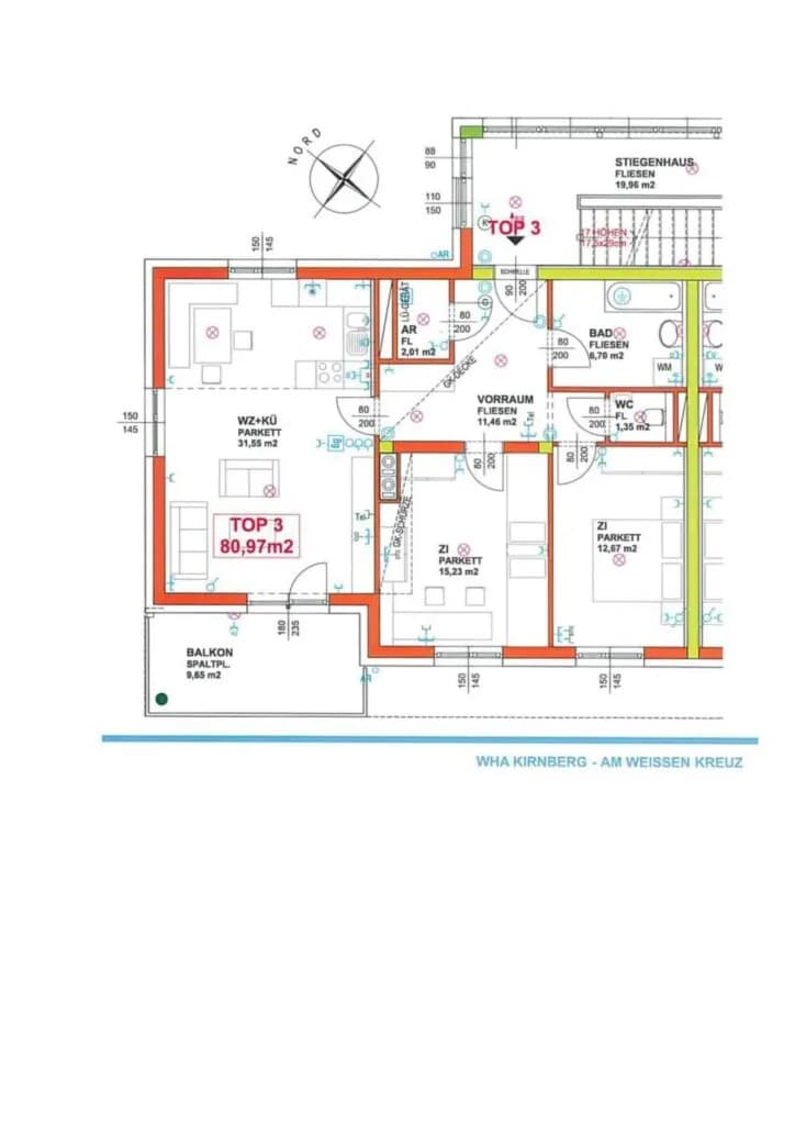 3-Zimmer-Wohnung mieten in Melk – 81,16 m², € 761 – Bild 11 von 11