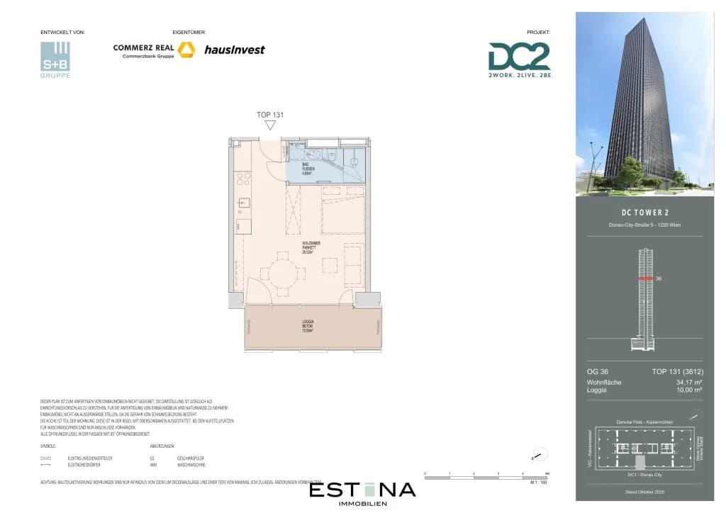 1-Zimmer-Wohnung mieten in Wien – 34,17 m², € 1.250 – Bild 17 von 18