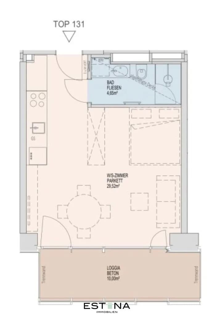 1-Zimmer-Wohnung mieten in Wien – 34,17 m², € 1.250 – Bild 18 von 18