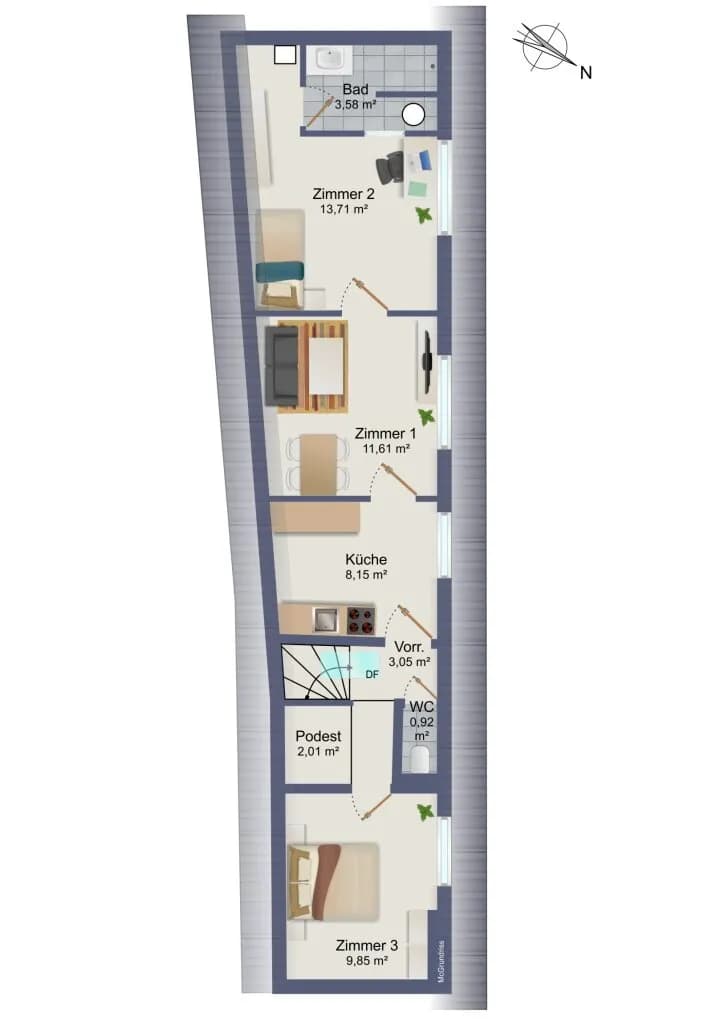 3-Zimmer-Wohnung kaufen in Graz – 54,42 m², € 159.900 – Bild 18 von 18