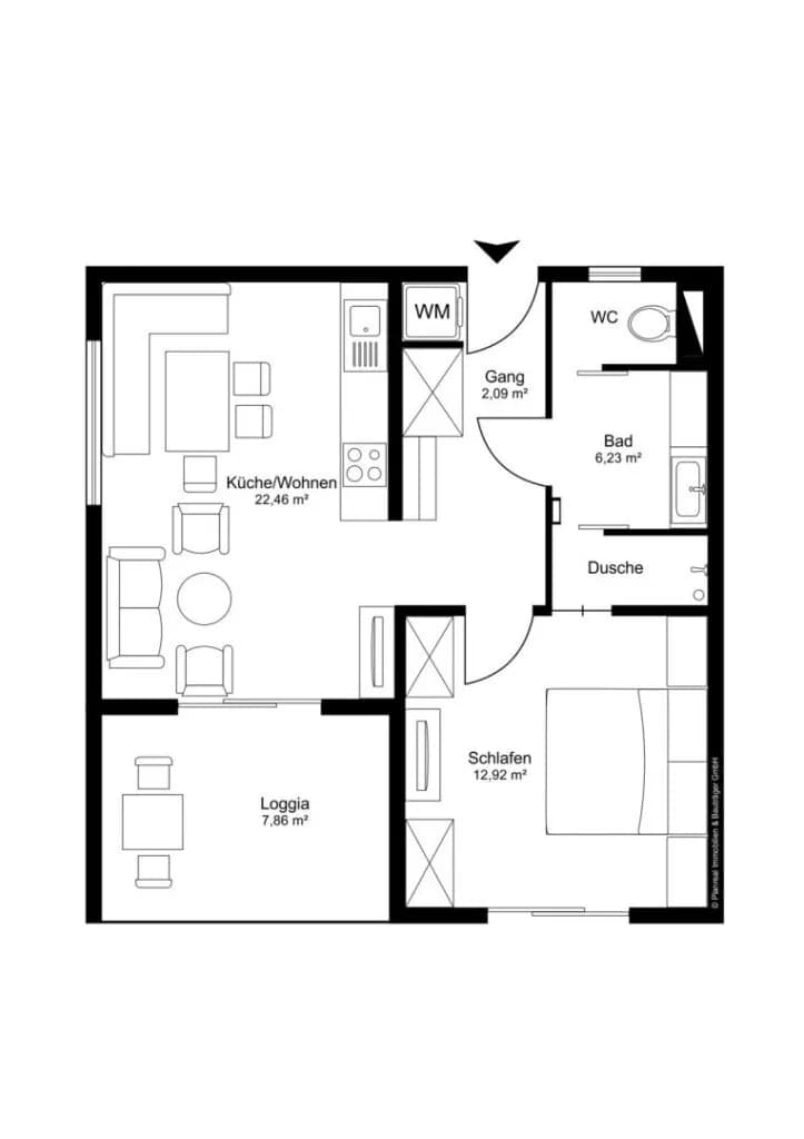 2-Zimmer-Wohnung kaufen in Oberpullendorf – 45 m², € 169.900 – Bild 28 von 29