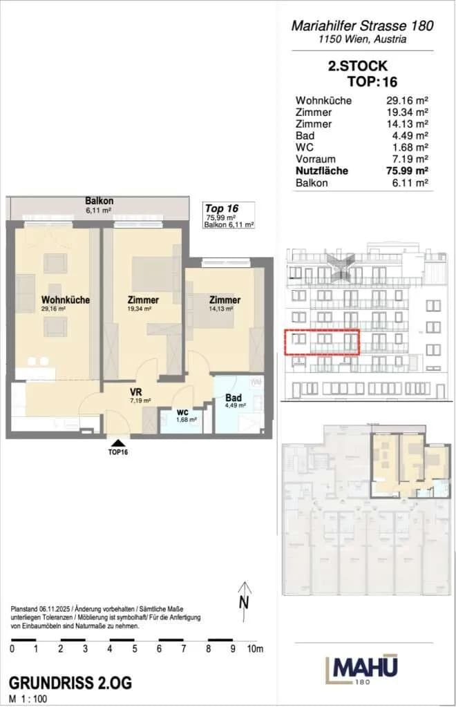 3-Zimmer-Wohnung kaufen in Wien – 75,99 m², € 553.525 – Bild 8 von 8