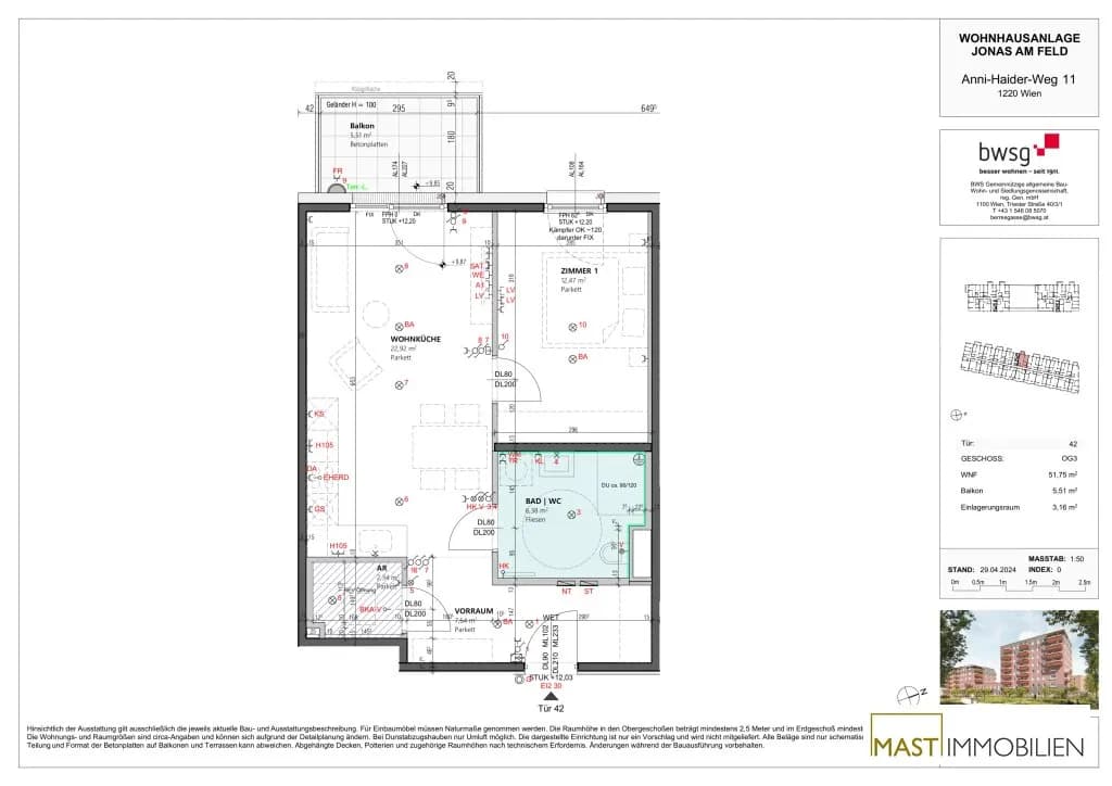 2-Zimmer-Wohnung kaufen in Wien – 51,75 m², € 269.000 – Bild 10 von 10