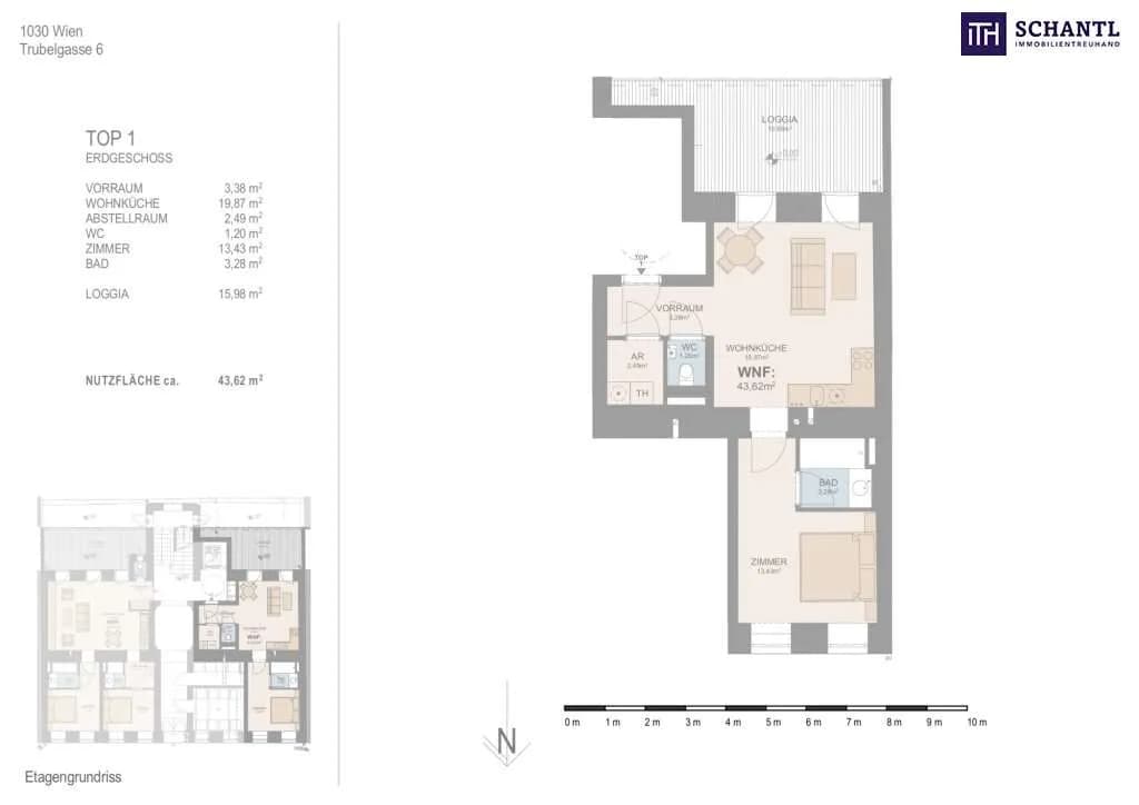 2-Zimmer-Wohnung kaufen in Wien – 43,65 m², € 367.000 – Bild 11 von 11