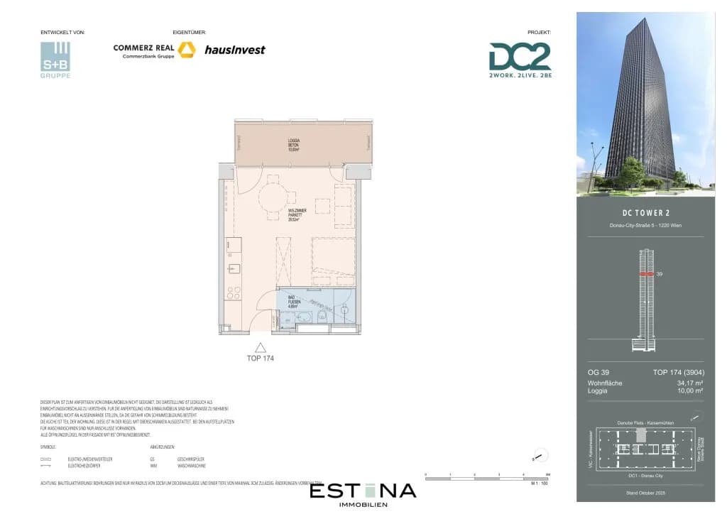 1-Zimmer-Wohnung mieten in Wien – 34,23 m², € 1.200 – Bild 16 von 17