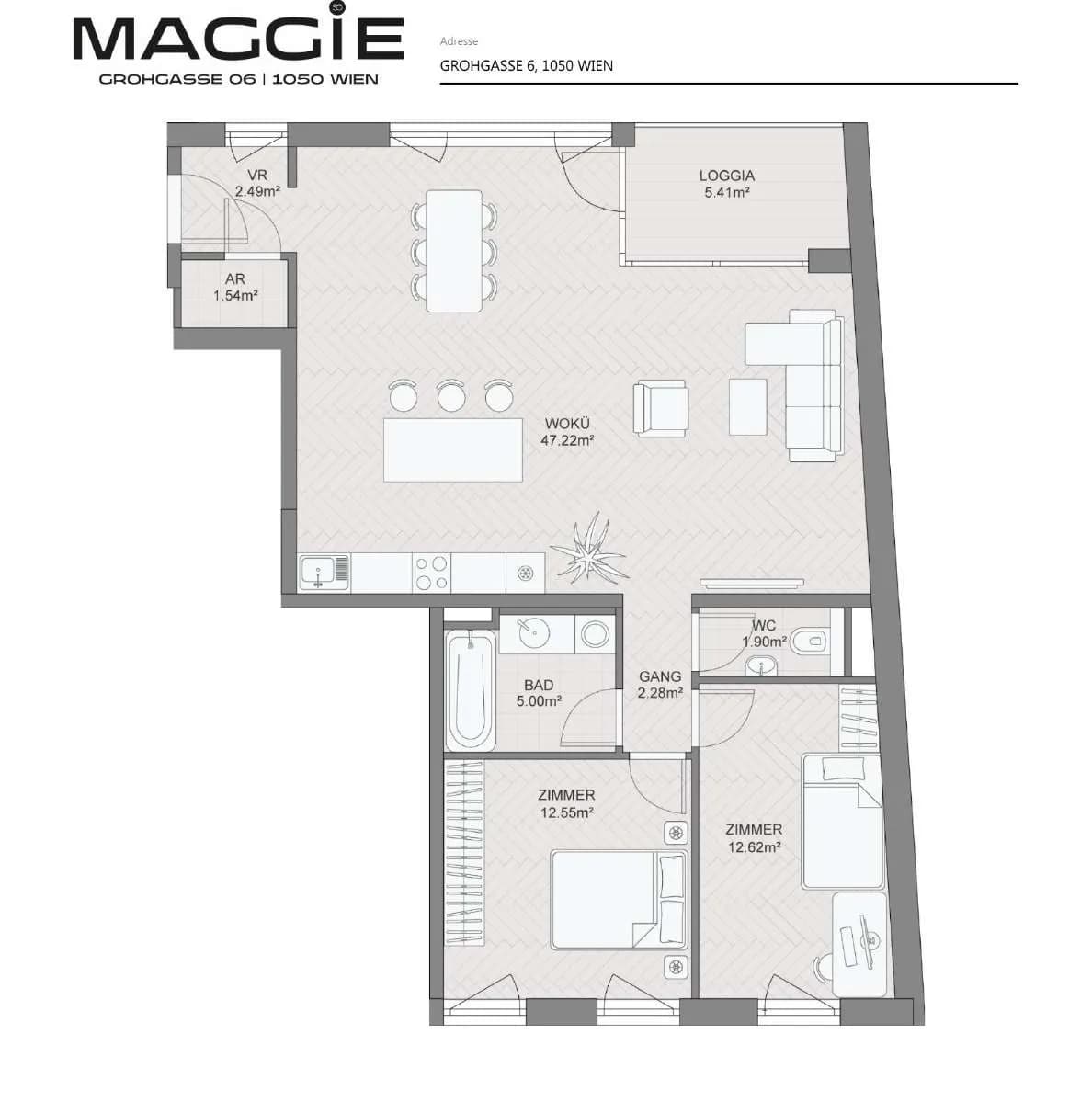 3-Zimmer-Wohnung kaufen in Wien – 84,1 m², € 924.500 – Bild 7 von 13