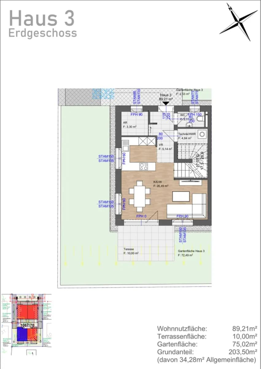 4-Zimmer-Haus kaufen in Wien – 89,21 m² – Bild 7 von 26