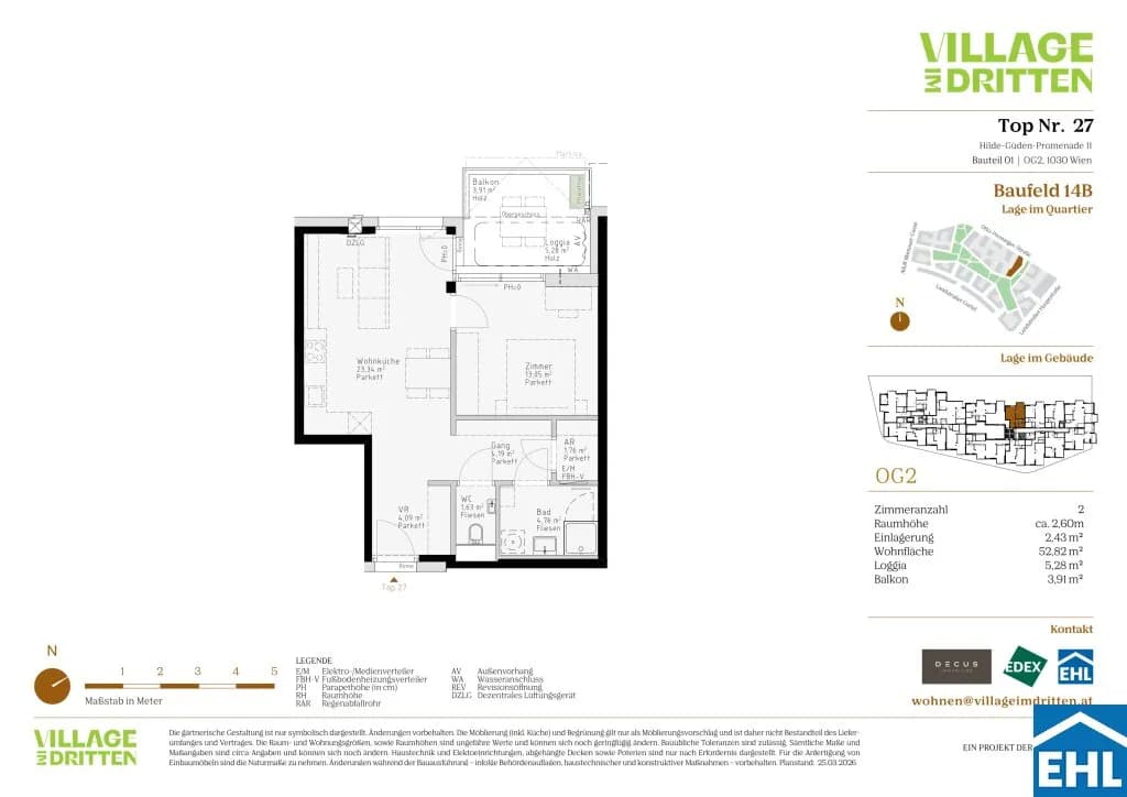 2-Zimmer-Wohnung kaufen in Wien – 52,53 m², € 394.000 – Bild 10 von 10