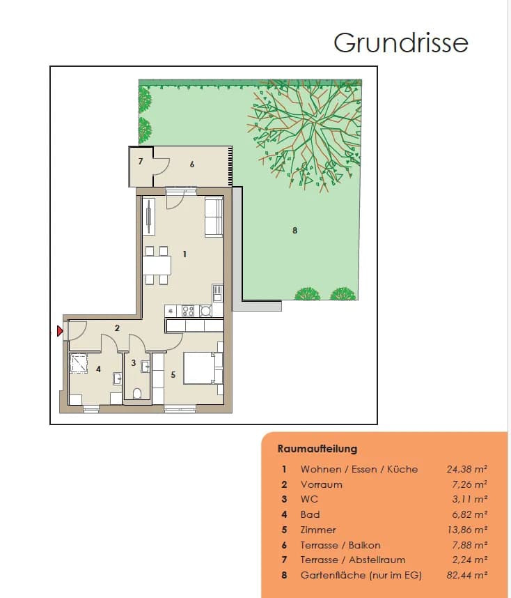 2-Zimmer-Wohnung kaufen in Weiz – 55,43 m², € 170.724 – Bild 10 von 24