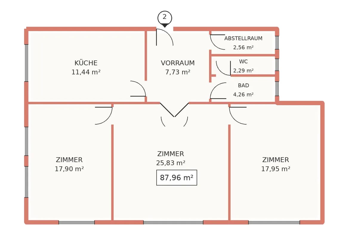 3-Zimmer-Wohnung mieten in Wien – 88 m², € 1.964 – Bild 18 von 18