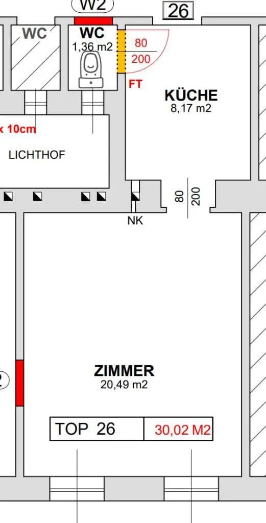 1-Zimmer-Wohnung kaufen in Wien – 26,72 m², € 95.000 – Bild 11 von 11