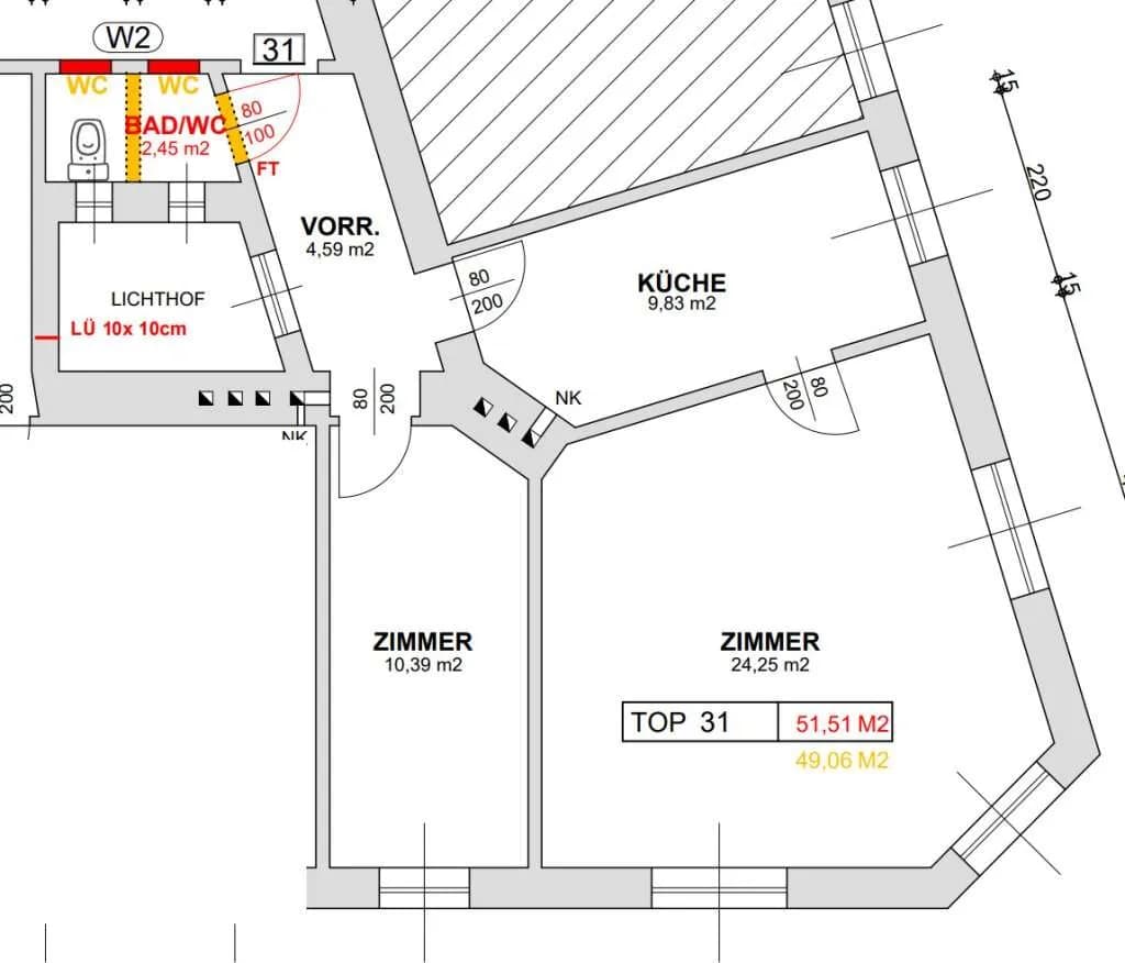 2-Zimmer-Wohnung kaufen in Wien – 51,51 m², € 189.000 – Bild 15 von 15