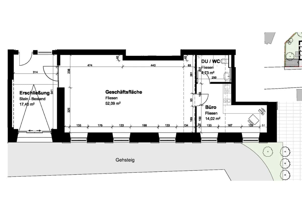 4-Zimmer-Gewerbeimmobilie mieten in Graz – 71 m², € 1.197 – Bild 7 von 7