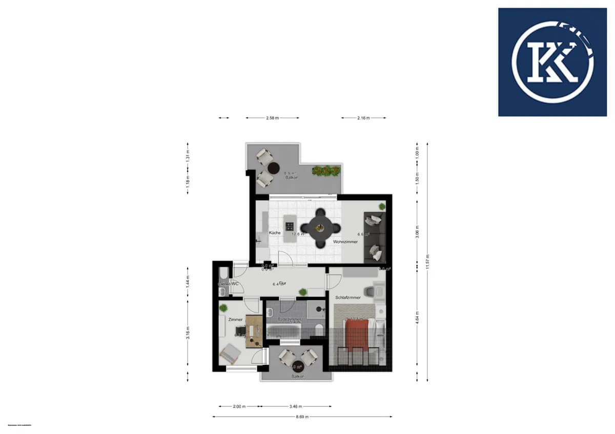 3-Zimmer-Wohnung kaufen in Wien – 79,76 m², € 599.900 – Bild 59 von 66