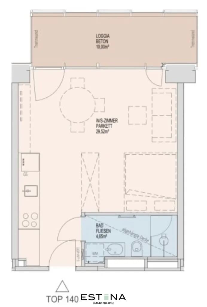 1-Zimmer-Wohnung mieten in Wien – 34,17 m², € 1.150 – Bild 18 von 18
