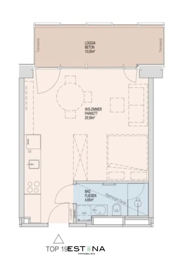 1-Zimmer-Wohnung mieten in Wien – 34,23 m², € 1.150 – Bild 18 von 18