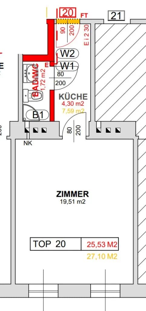1-Zimmer-Wohnung kaufen in Wien – 25,53 m², € 94.900 – Bild 11 von 12