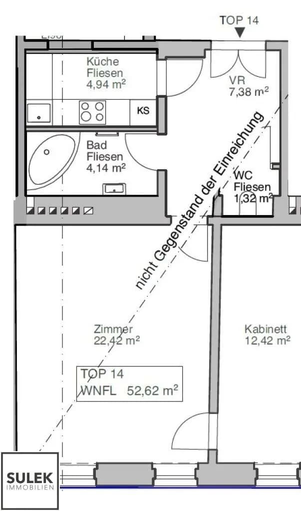 2-Zimmer-Wohnung kaufen in Wien – 52,62 m², € 229.000 – Bild 13 von 13