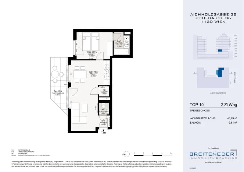 2-Zimmer-Wohnung kaufen in Wien – 45,79 m², € 309.000 – Bild 10 von 11
