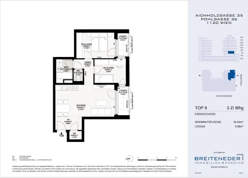 3-Zimmer-Wohnung kaufen in Wien – 54,52 m², € 380.000 – Bild 10 von 11