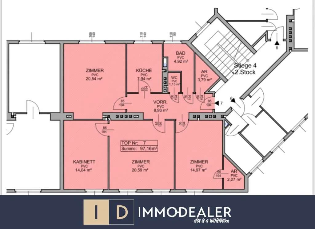 4-Zimmer-Wohnung kaufen in Wien – 97,2 m², € 380.000 – Bild 3 von 11
