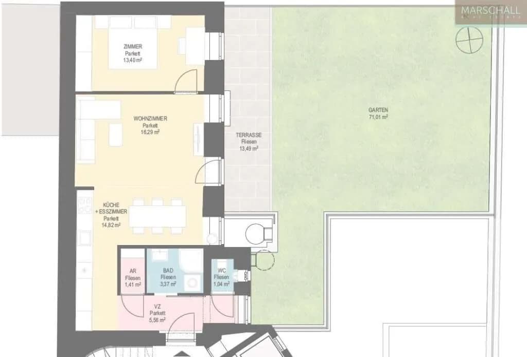 2-Zimmer-Wohnung kaufen in Wien – 56 m², € 595.000 – Bild 10 von 10