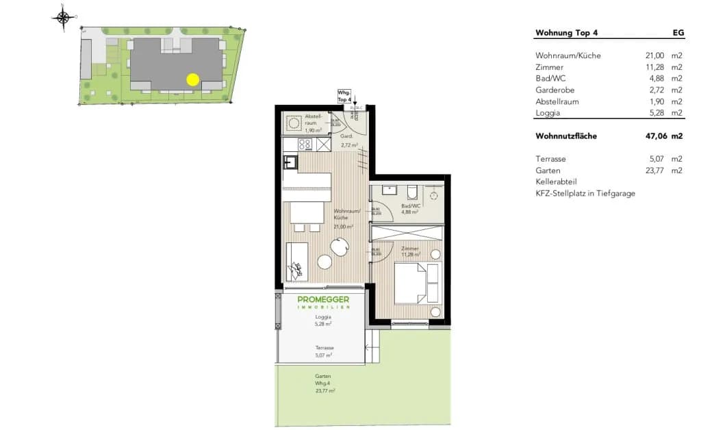 2-Zimmer-Immobilie kaufen in Liezen – 47 m², € 623.759 – Bild 3 von 6