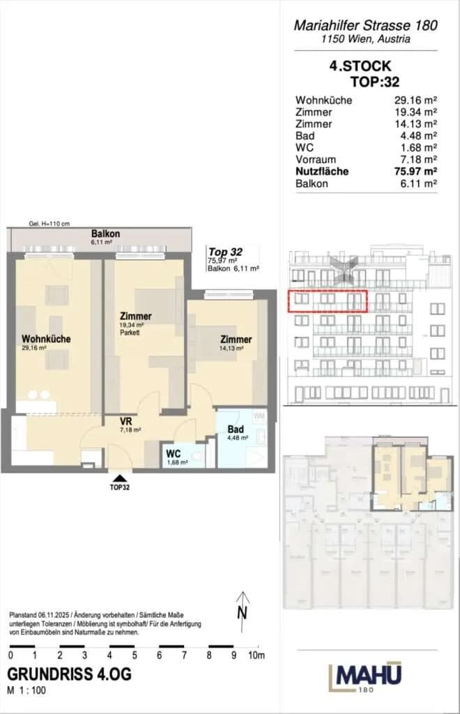 3-Zimmer-Wohnung kaufen in Wien – 75,97 m², € 624.297 – Bild 8 von 8