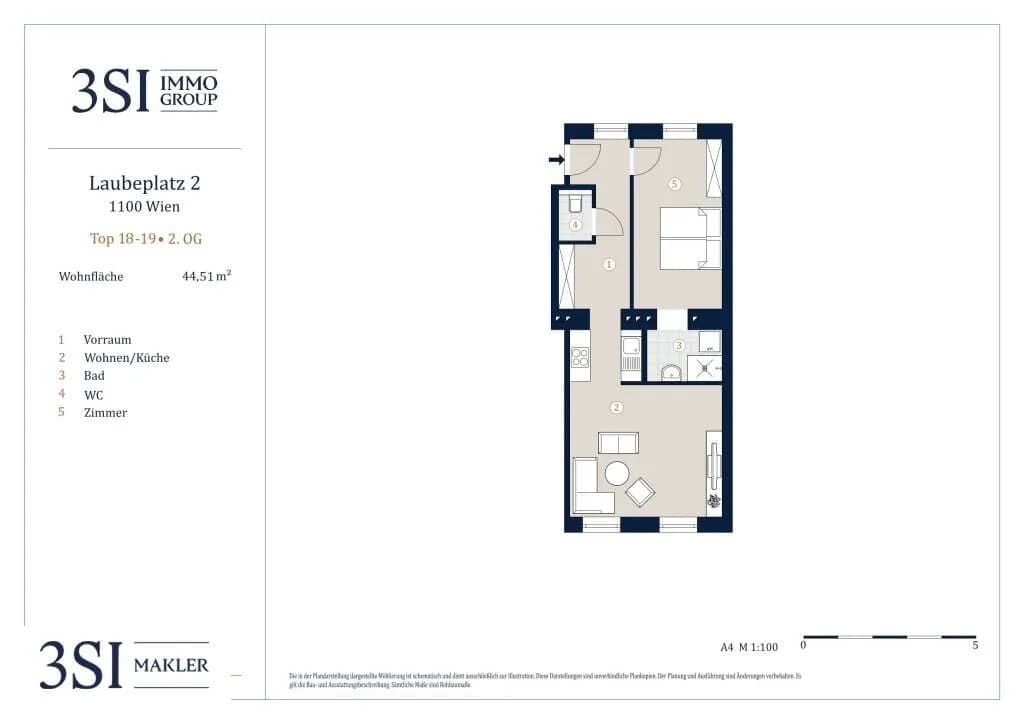 2-Zimmer-Wohnung kaufen in Wien – 44 m², € 219.000 – Bild 14 von 14