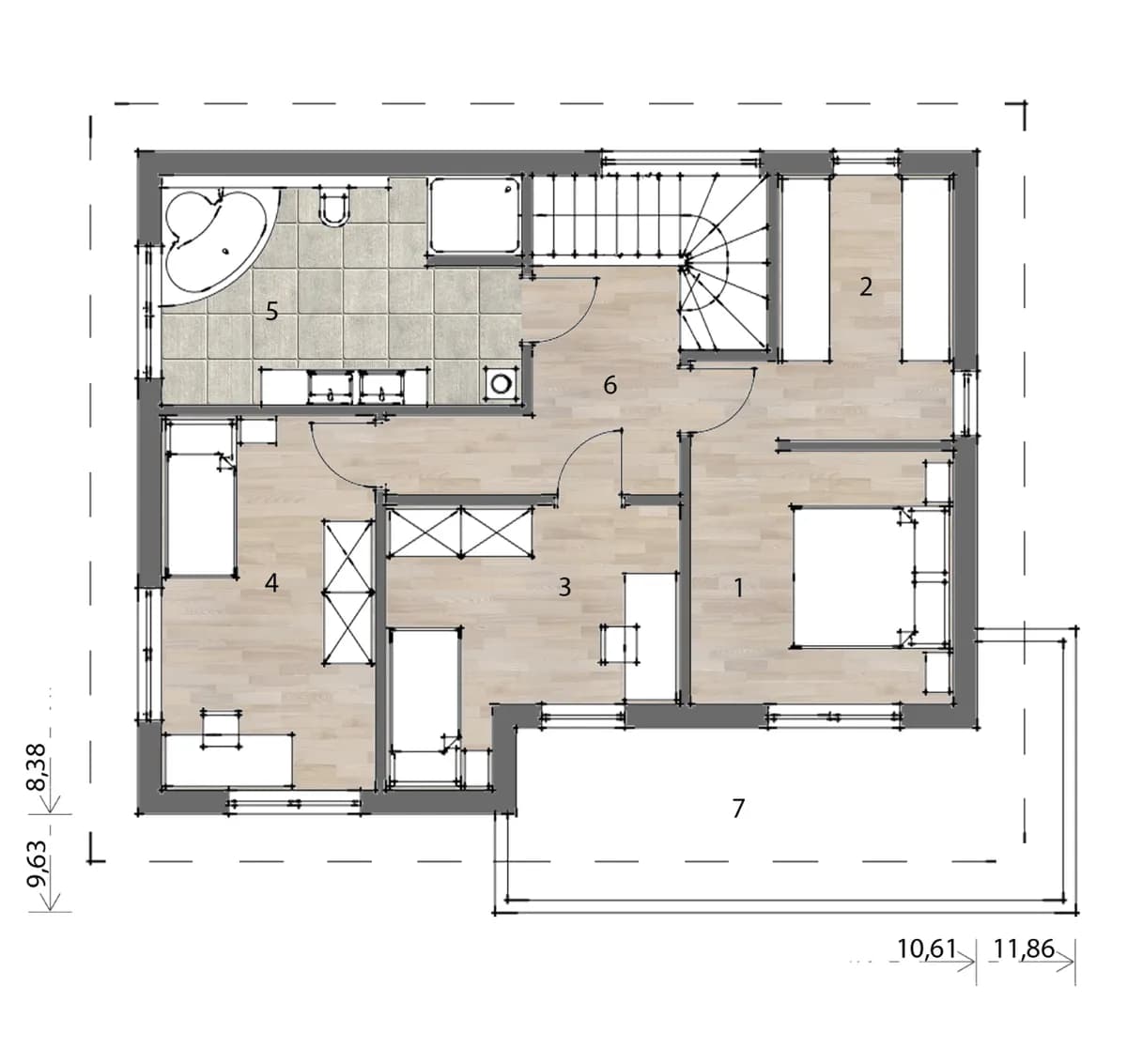 5-Zimmer-Haus kaufen in Südoststeiermark – 135 m², € 202.350 – Bild 4 von 9