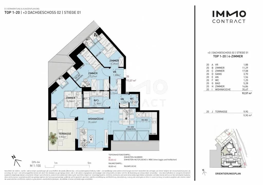 4-Zimmer-Wohnung kaufen in Wien – 92,57 m², € 570.500 – Bild 8 von 8