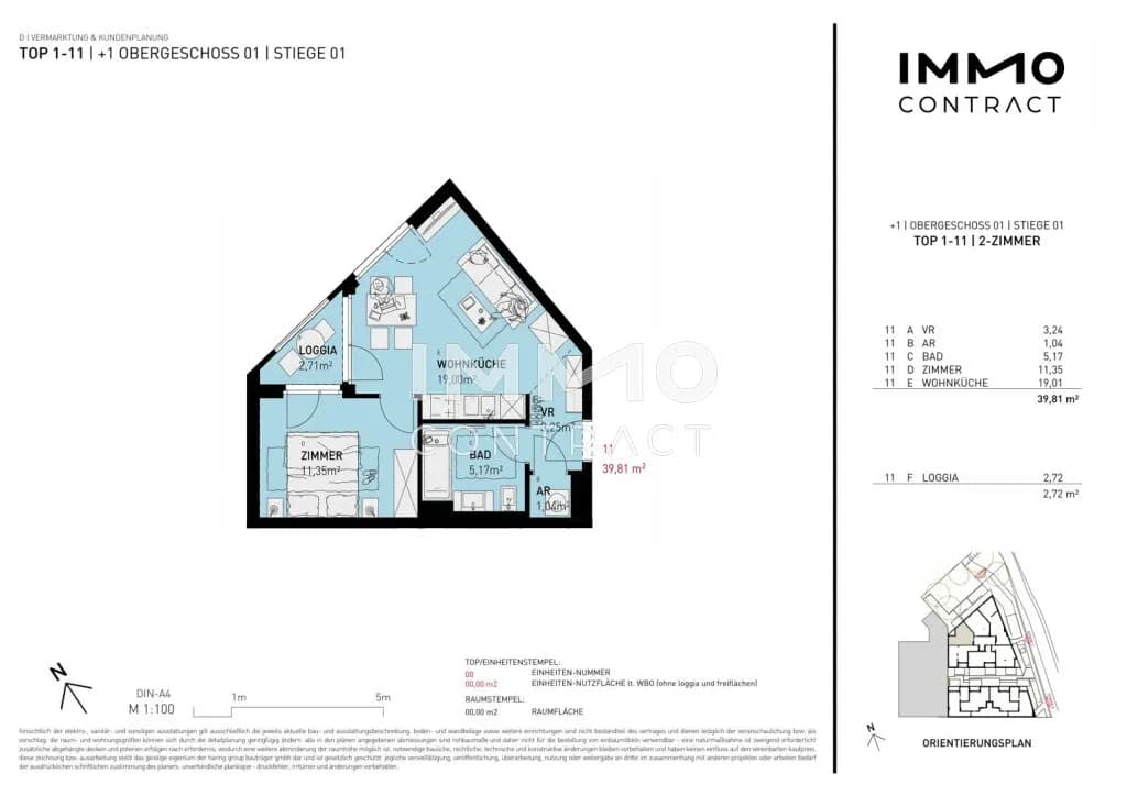2-Zimmer-Wohnung kaufen in Wien – 39,81 m², € 249.500 – Bild 9 von 9