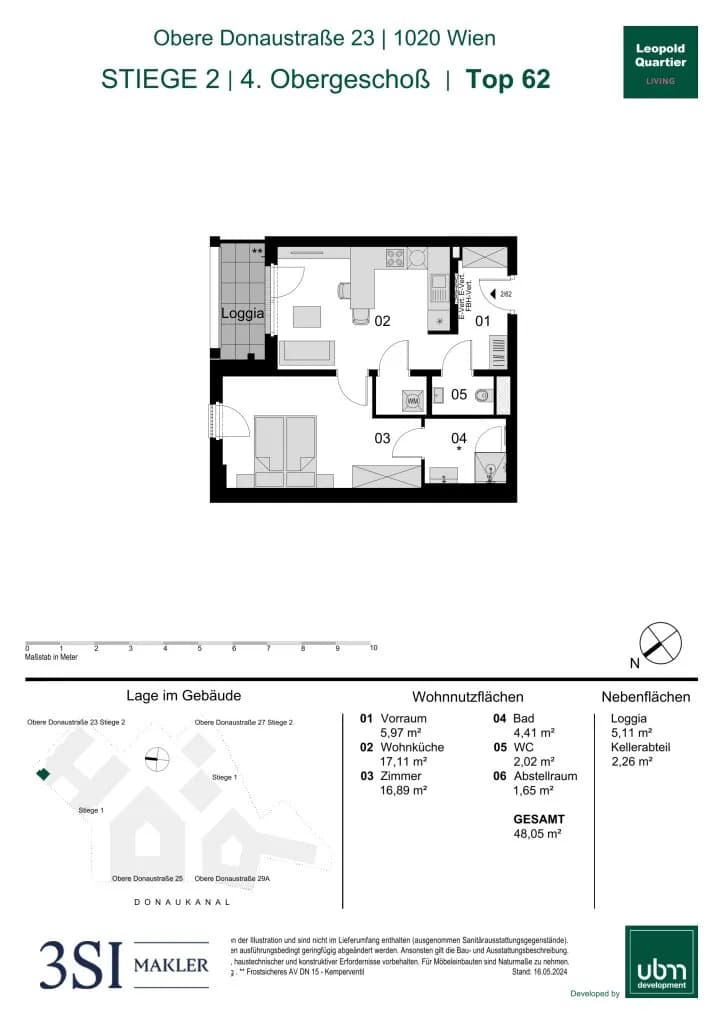 2-Zimmer-Wohnung kaufen in Wien – 48,05 m², € 482.000 – Bild 23 von 23