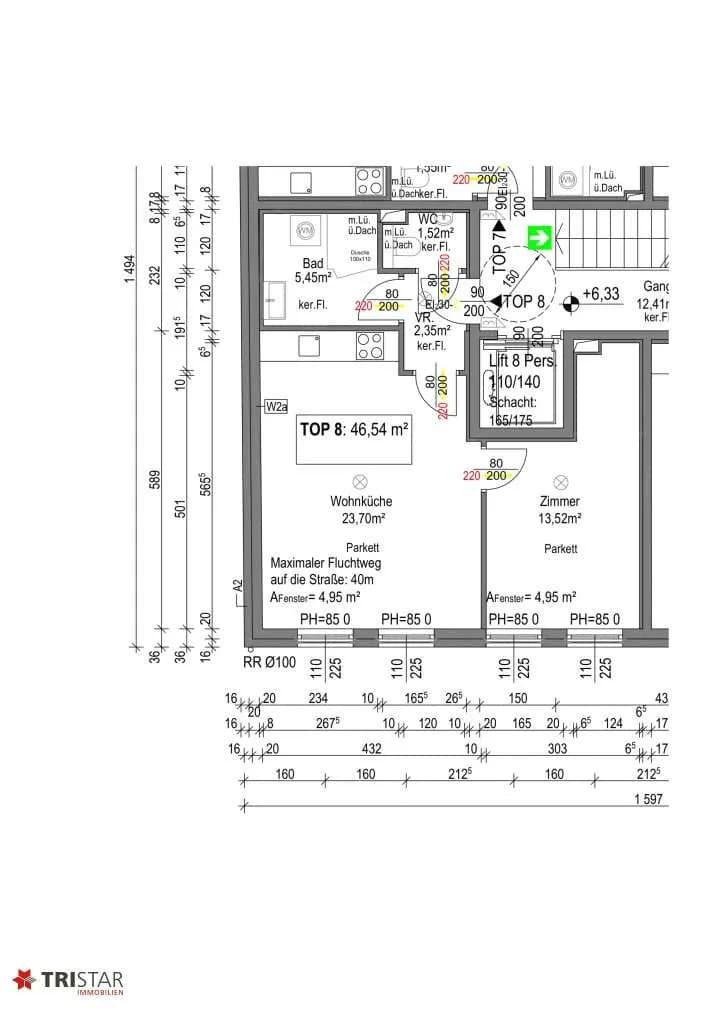 2-Zimmer-Wohnung kaufen in Wien – 46,54 m², € 242.000 – Bild 13 von 13
