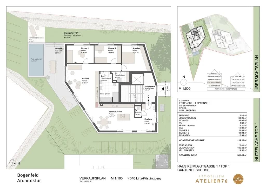 4-Zimmer-Wohnung kaufen in Linz – 133,32 m², € 999.000 – Bild 3 von 17