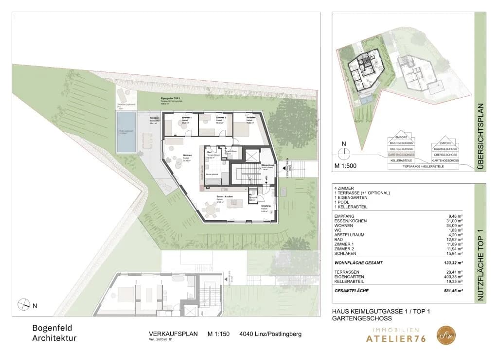 4-Zimmer-Wohnung kaufen in Linz – 133,32 m², € 999.000 – Bild 4 von 17