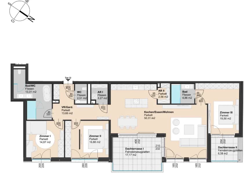 4-Zimmer-Wohnung kaufen in Mödling – 141 m², € 1.167.000 – Bild 10 von 10