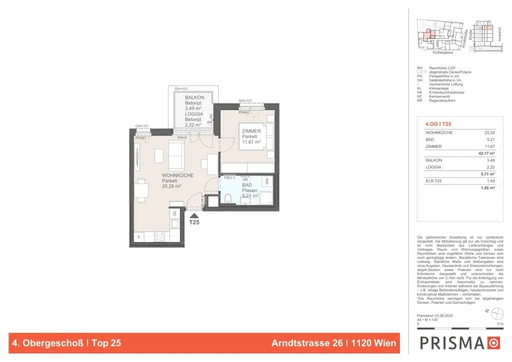 3-Zimmer-Wohnung kaufen in Wien – 64,15 m², € 540.000 – Bild 3 von 3