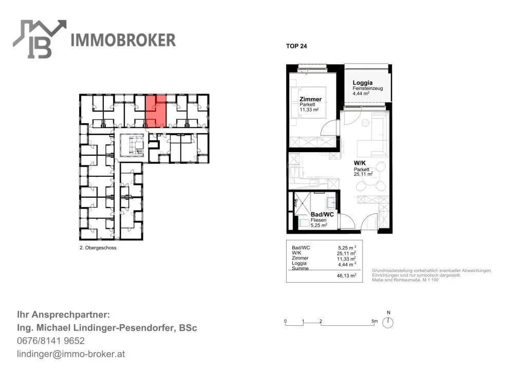 Wohnung mieten in Perg – 41,69 m², € 685 – Bild 11 von 11