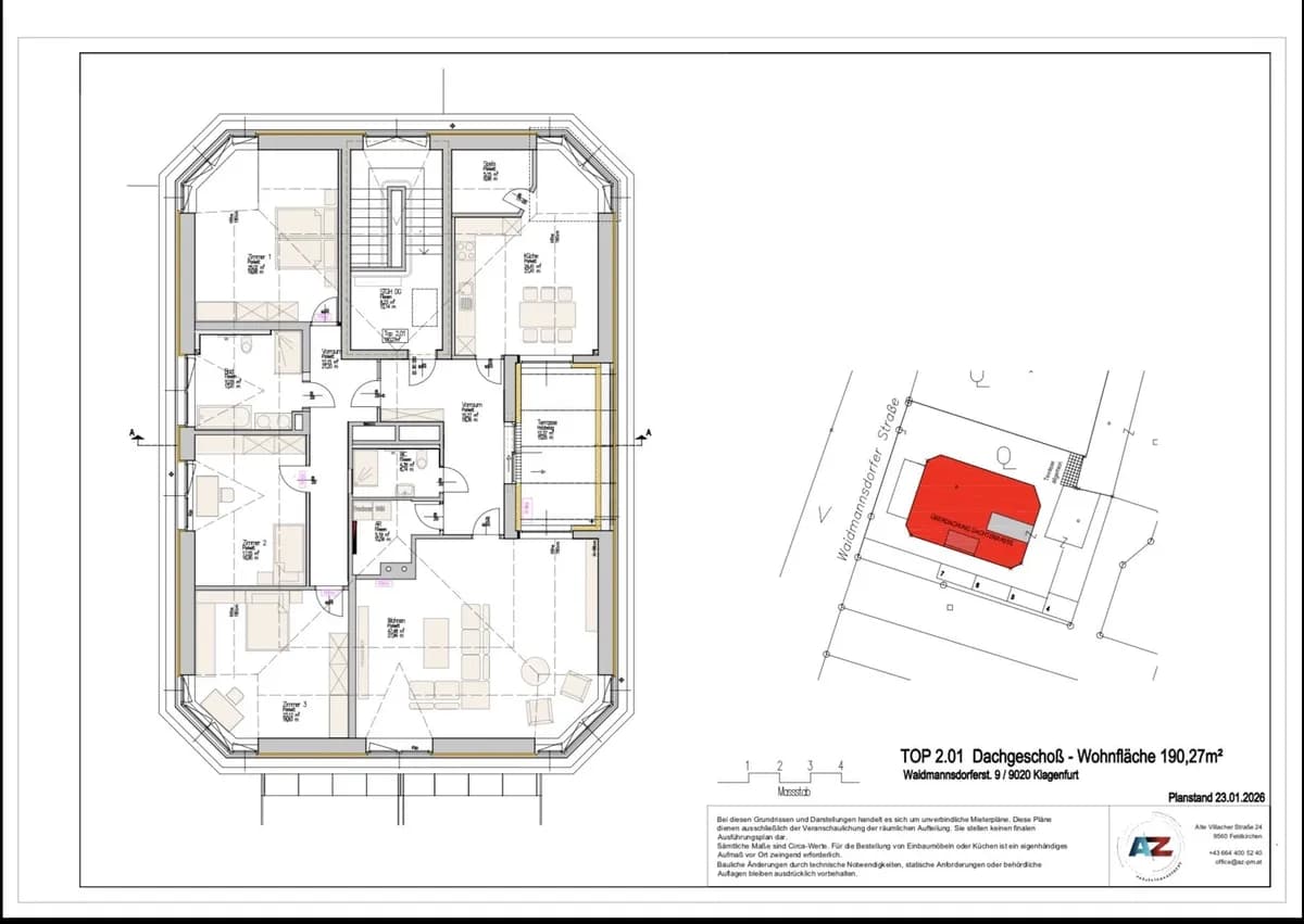 5-Zimmer-Wohnung mieten in Klagenfurt – 190,27 m², € 3.001 – Bild 8 von 8