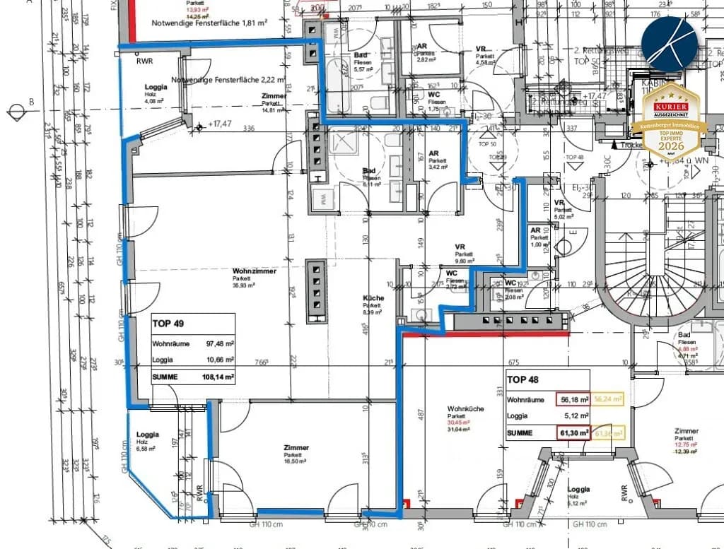 3-Zimmer-Wohnung mieten in Wien – 97,48 m², € 2.099 – Bild 19 von 20