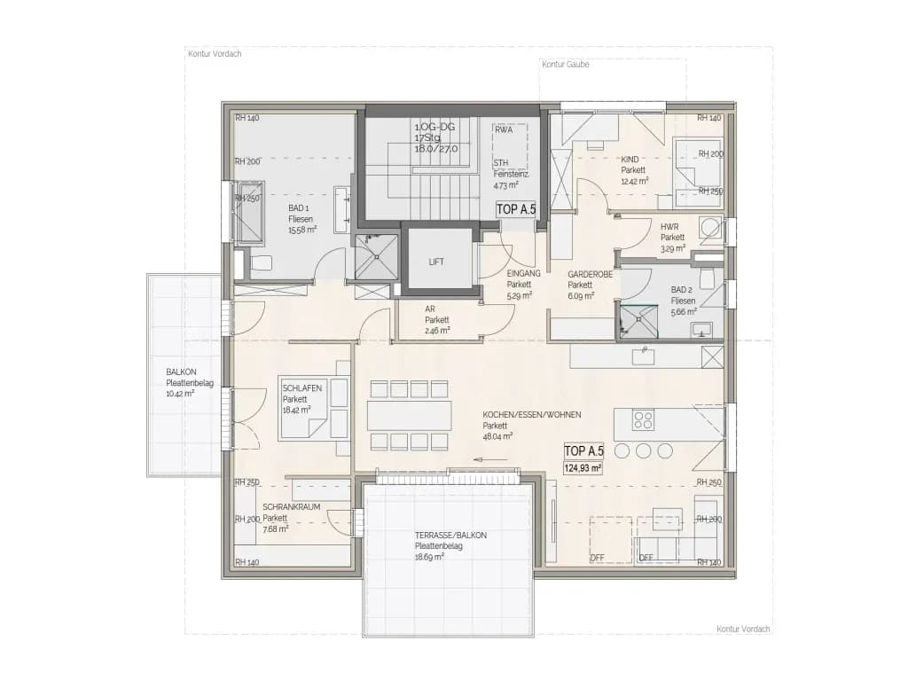 3-Zimmer-Wohnung kaufen in Vöcklabruck – 124,93 m², € 858.000 – Bild 6 von 9