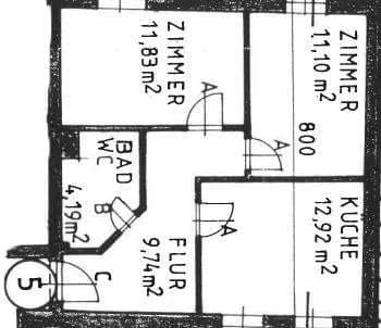 2-Zimmer-Wohnung mieten in Amstetten – 59 m², € 633 – Bild 4 von 4