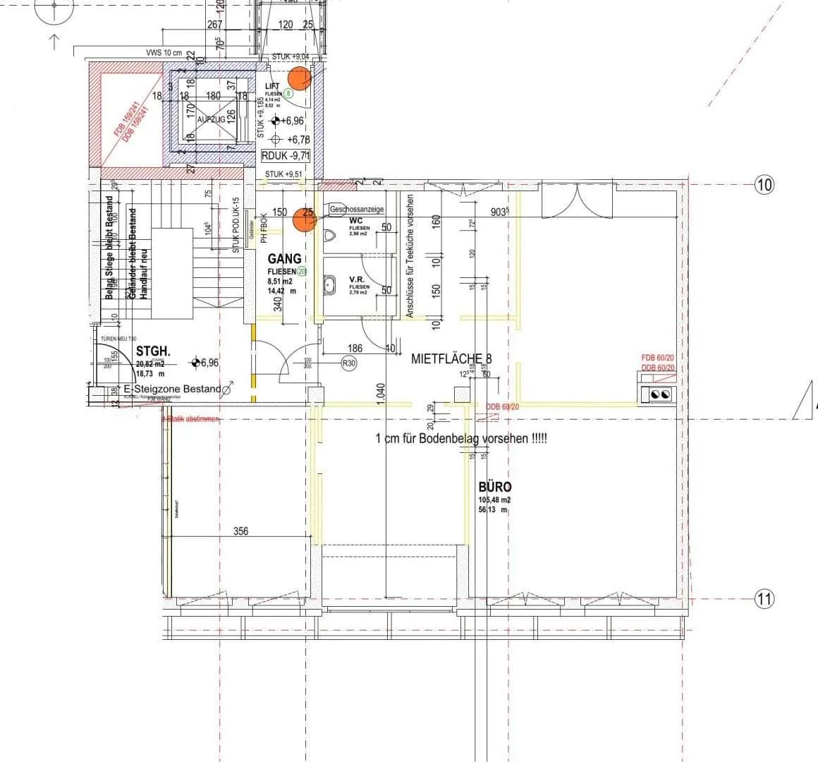 1-Zimmer-Gewerbeimmobilie mieten in Steyr – 111 m², € 1.231 – Bild 11 von 11