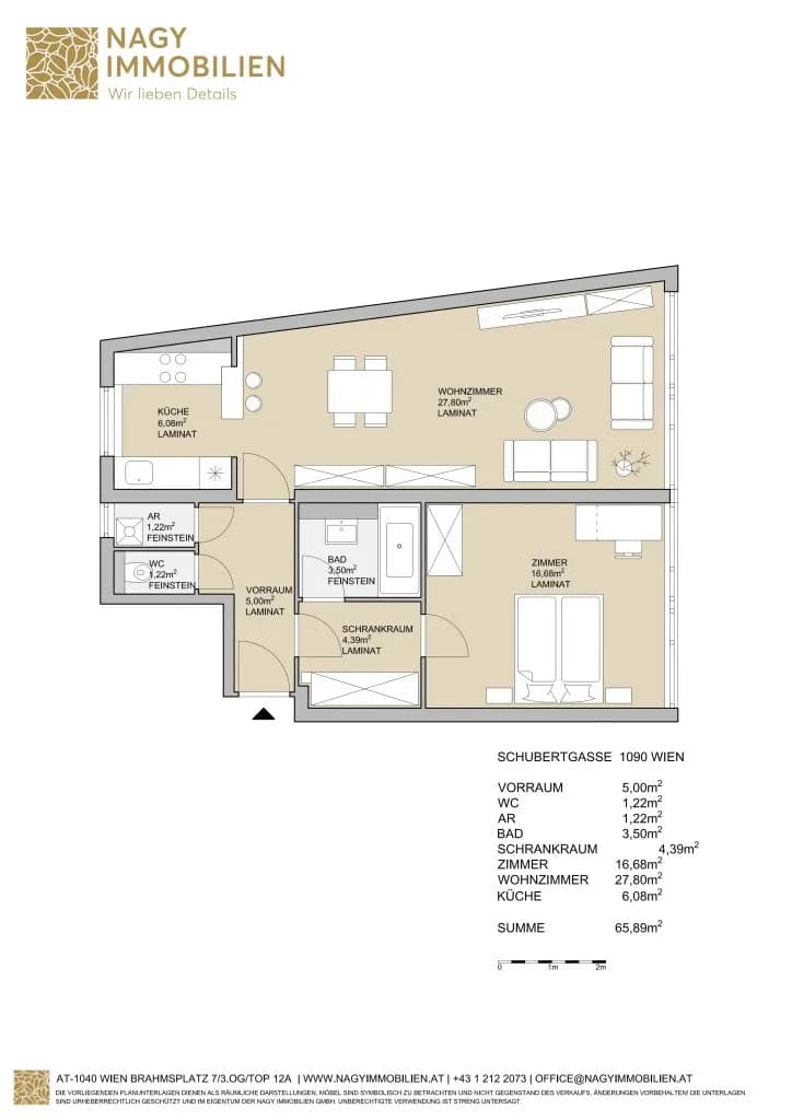 Wohnung kaufen in Wien – 65,89 m², € 390.000 – Bild 22 von 23