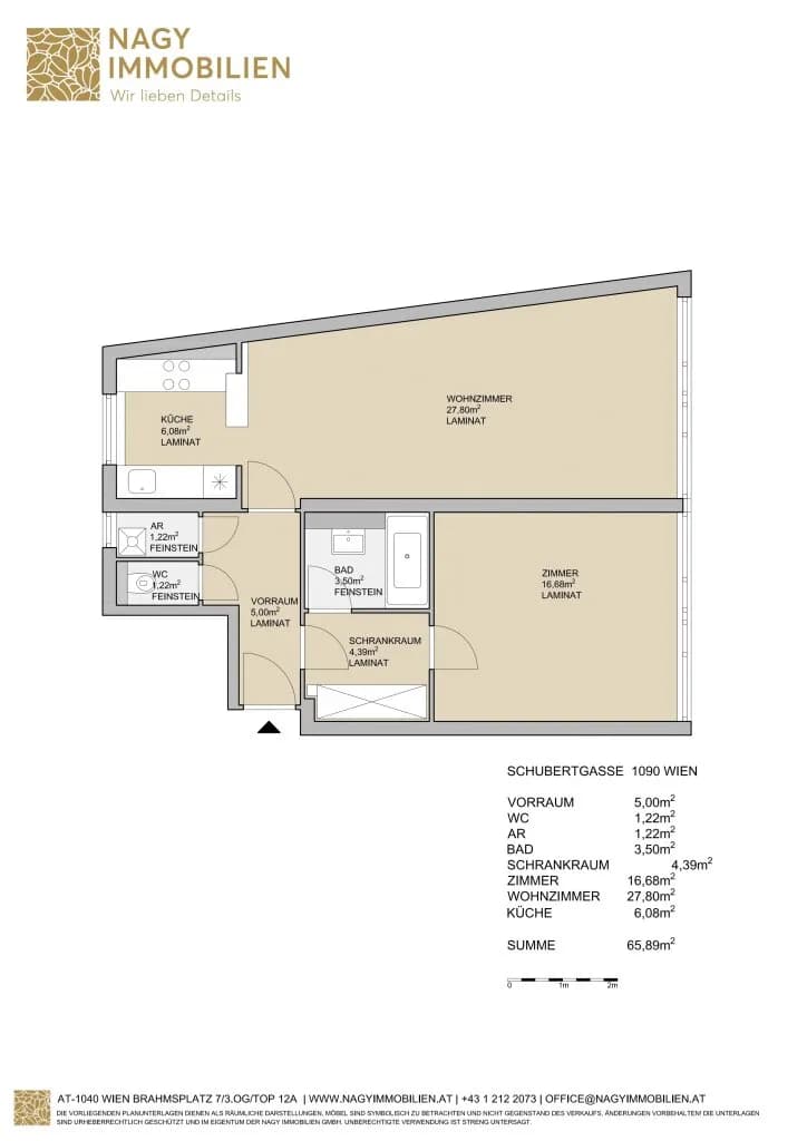 Wohnung kaufen in Wien – 65,89 m², € 390.000 – Bild 23 von 23